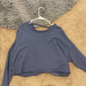 Women's Long Sleeve Blue Top